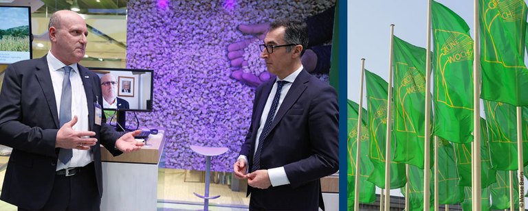 Präsident Steinberg trifft Bundesminister Özdemir auf der IGW