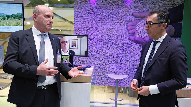 Präsident Steinberg trifft Bundesminister Özdemir auf der IGW 